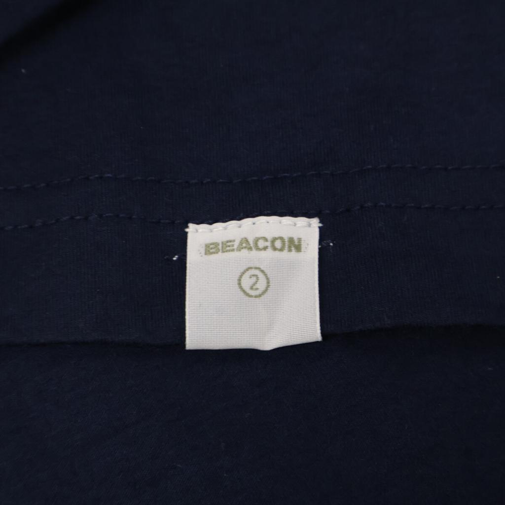 kolor BEACON 21SBM-T10237 Blue Oversized Turtleneck Short Sleeve Top tops 2 NavyUsed