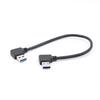 USB 3.0 A Male to A Male Cable Left Right Angle 0.3m