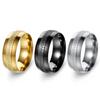 8mm Light Wheel European and American Men's Wedding & Couple Ring Set