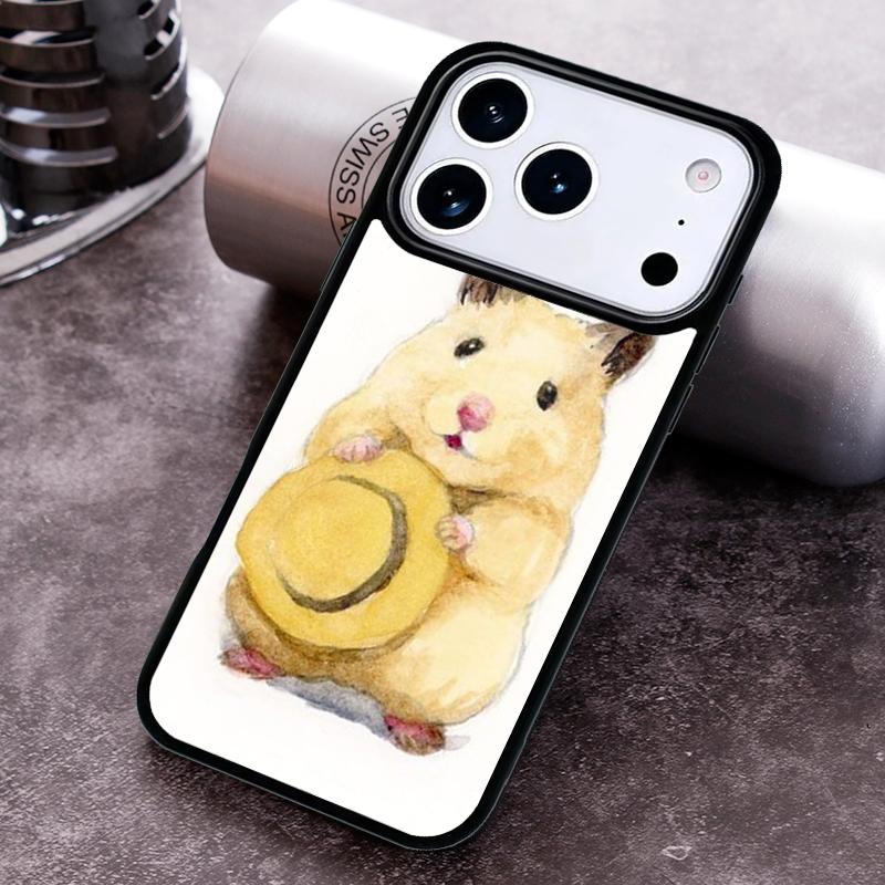 Hamster Art Phone Case for iPhone 17 16 15 Pro Max Air 14 13 12 11 Plus Shockproof Cover
