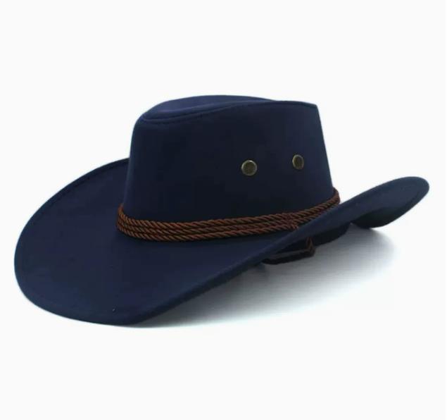 Unisex Western Hat Wide Beach Sun Hat for Outdoor One Size