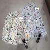 Xiao Wang's Women's Plus Size Loose Fit Anime Print Long Sleeve Shirt - Spring/Summer Korean Casual Style