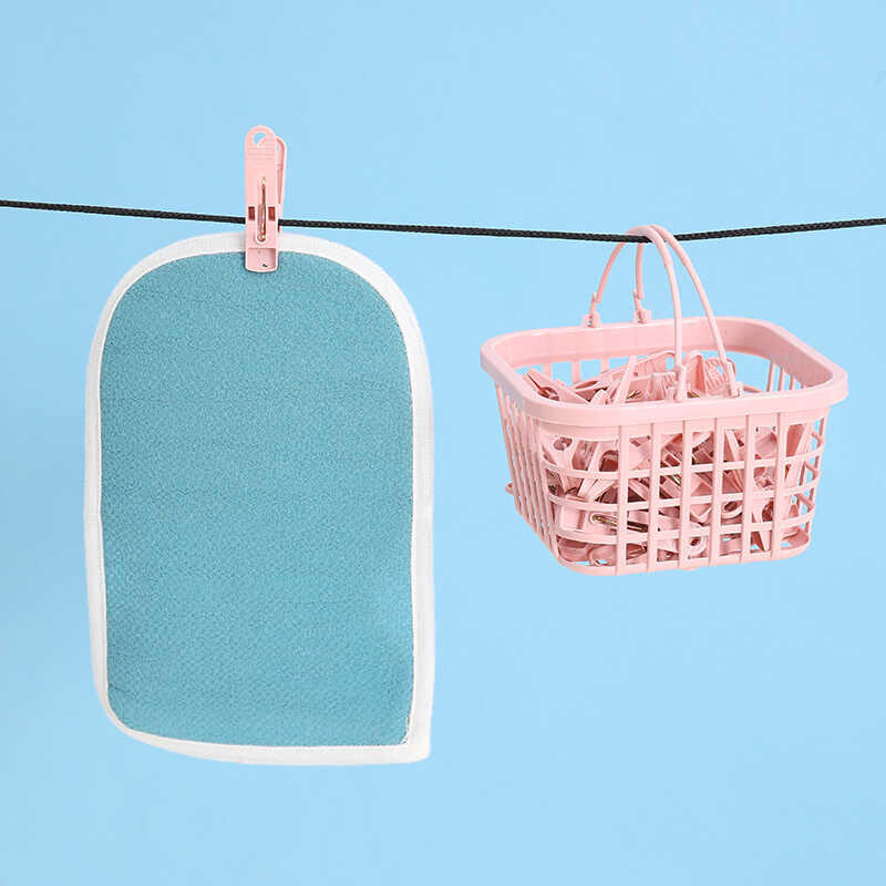 30Pcs/Pack Clothes Drying Clip Balcony Windproof Strong Drying Clips Outdoor Drying Underwear Socks Scarf Fixing Clip