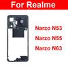Middle Frame Housing For Realme Narzo N53 N55 N63 4G Middle Housing Holder Middle Frame Housing Cover Replacement