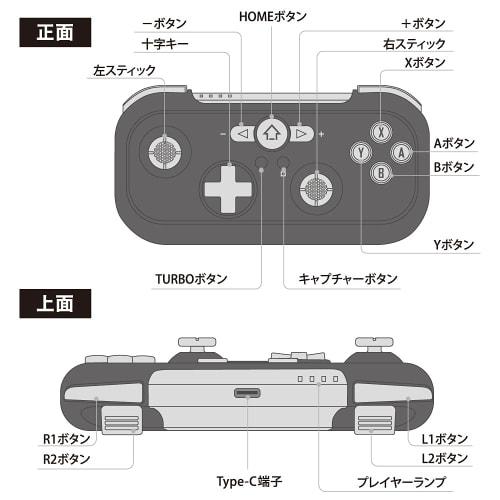 Answer Wireless Controller for Switch/Switch Lite Jr. Black [Confirmed To Work with Nintendo Switch] Ideal for People with Small Hands Wireless TURBO