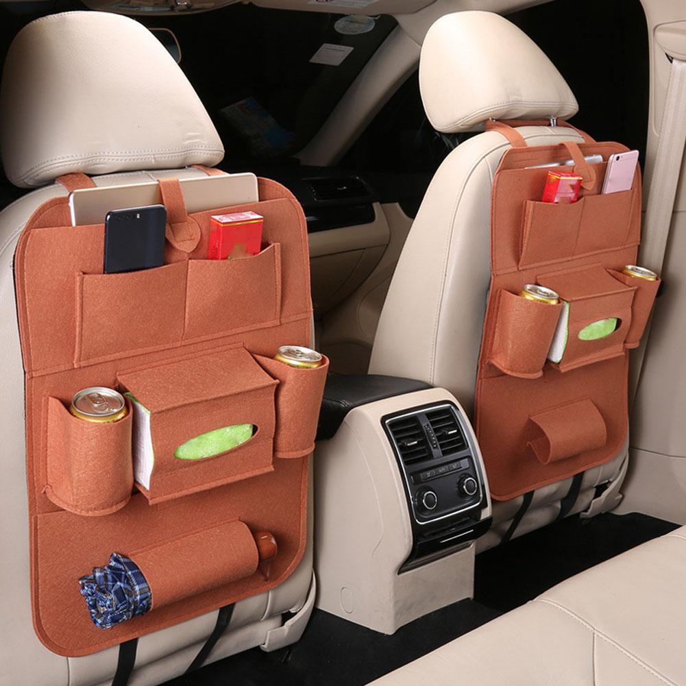 Car Backseat Organizer With Touch Screen Tablet Holder NEW Auto Storage Pockets Cover Car Seat Back Protectors Car Accessories