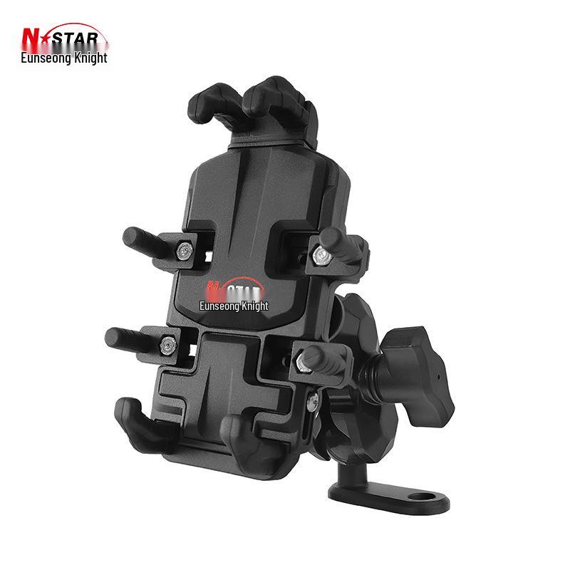 Enxing Knight Shock-Absorbing Motorcycle Phone Holder with Wireless Charging - Popular and Available.