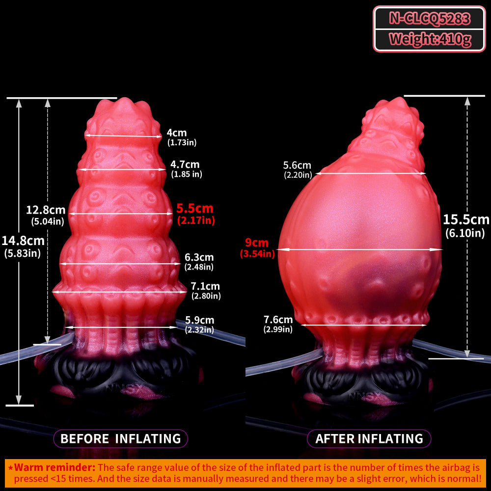 Sanja Inflatable Squirting Dildo 14.8Cm X 7.1Cm Realistic Dildos