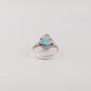 Schweizer Blautopas Edelstein 925 Sterling Silber Schmuck Statement Damenring Geschenk für Sie RR-85-16