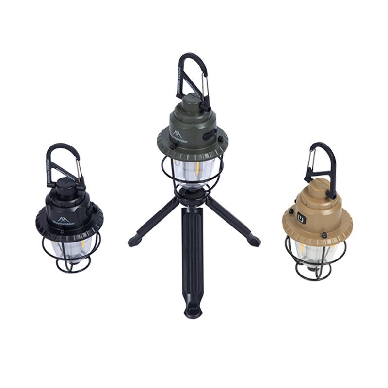 Mountain Guest Rechargeable Retro Pine Cone Camping Tent Lamp with Long Battery Life