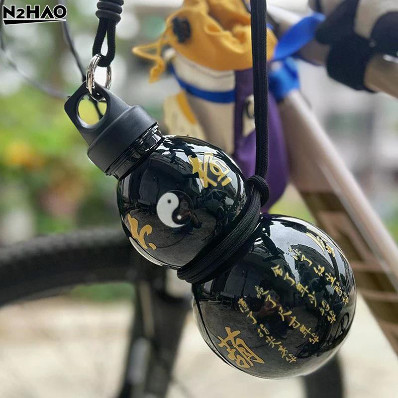 1PCS Sports Water Bottle Gourd Shaped Outdoor Water Bottle Wu Large Capacity Poratble Water Cup Chinese Style Gourd Drink Bottle