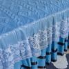 Taffeta Bed Skirt (three-piece Set) Plush and Thick Solid Color Bedspread Baby Velvet Milk Velvet Sheets Mattress Cover Pillowcase