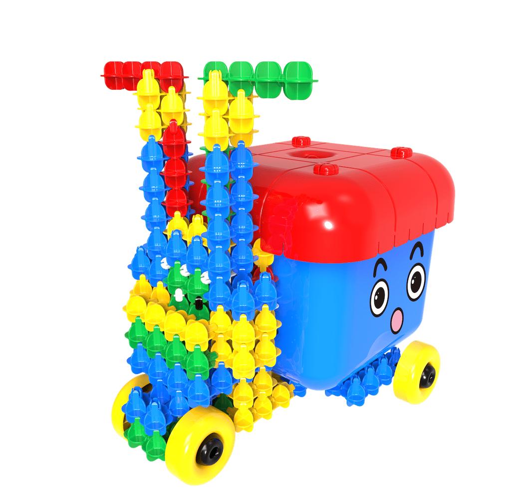 Molyka Construction Blocks Blue Box 158 Elements 3+ - Molyka