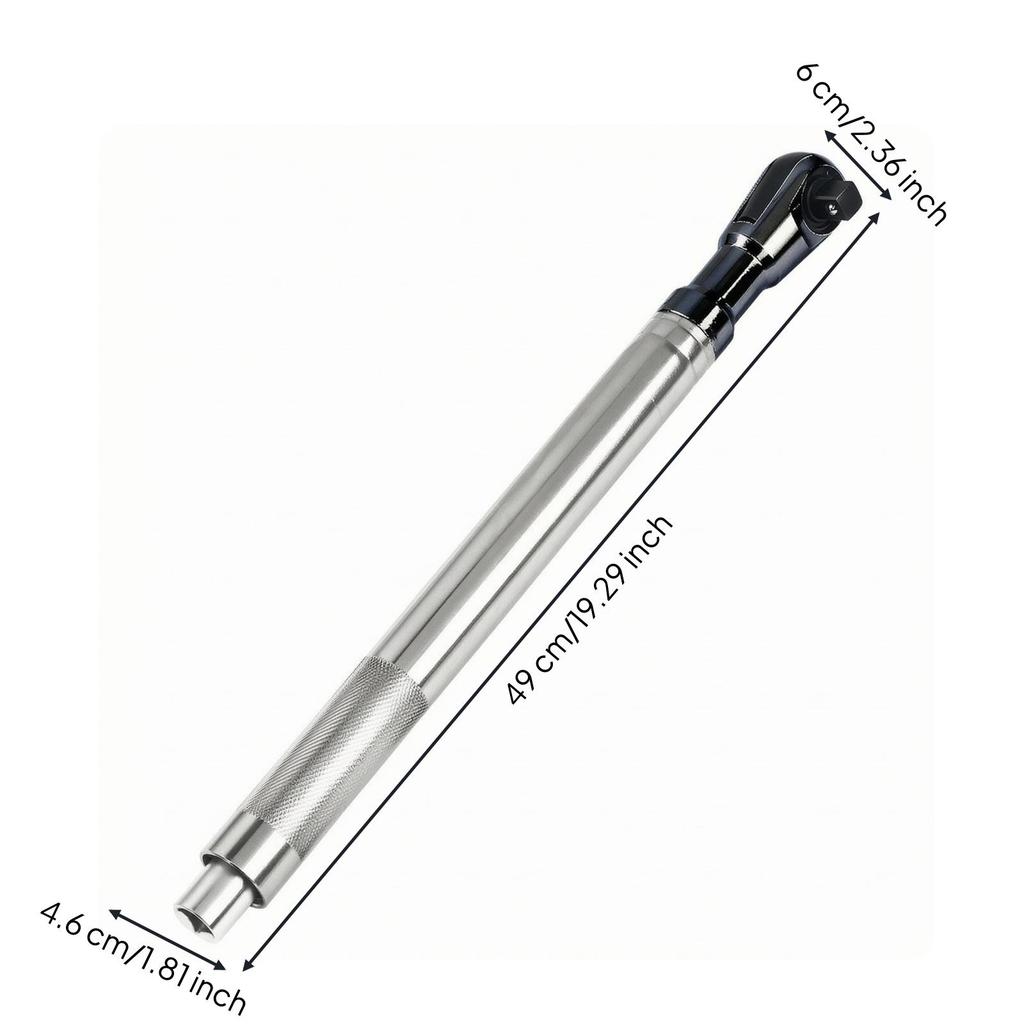 Ratchet Wrench with Extended Handle Long-Handled for DIYers