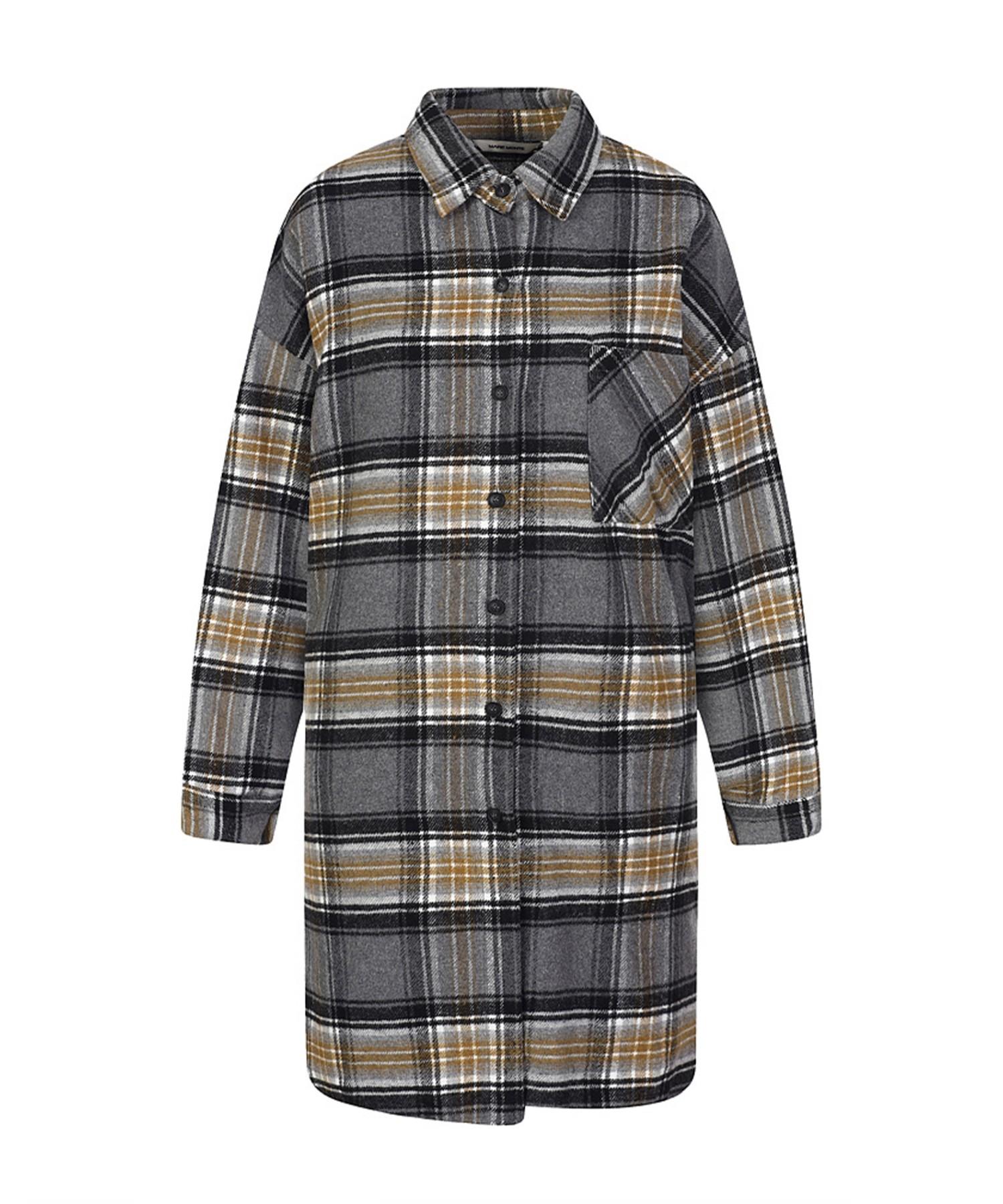Длинная рубашка в клетку Maremonte_M23Nmbl01D0 Gray(Gry)/Ff
