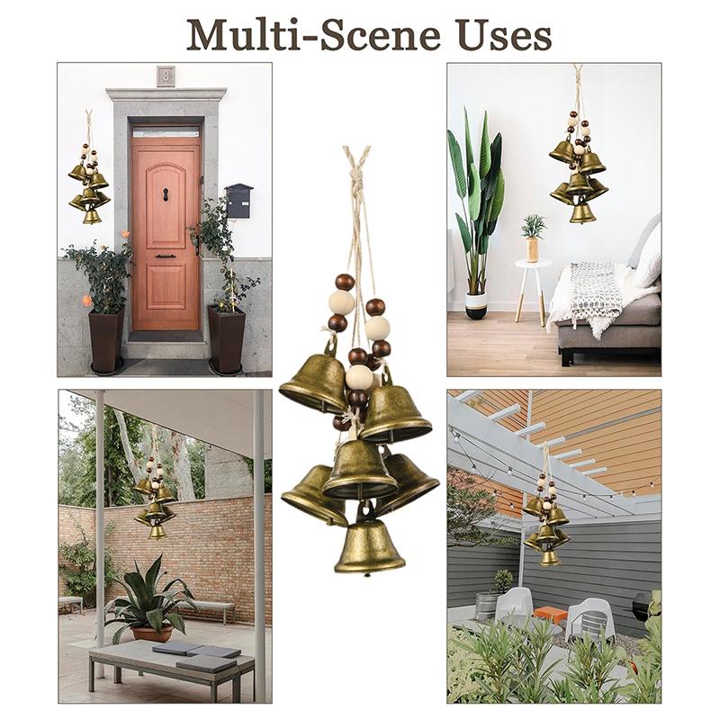 Witch Bell Hanging Decor, Witch Bells For Door For Protection, Vintage Halloween Doorbell Decoration, Magic Witch Wind Chimes