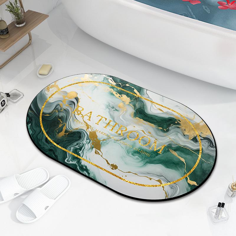 Diatom Mud Bath Absorbent Mat Household Simple Toilet Toilet Door Cushion Absorbent Non-slip Quick Drying Mat