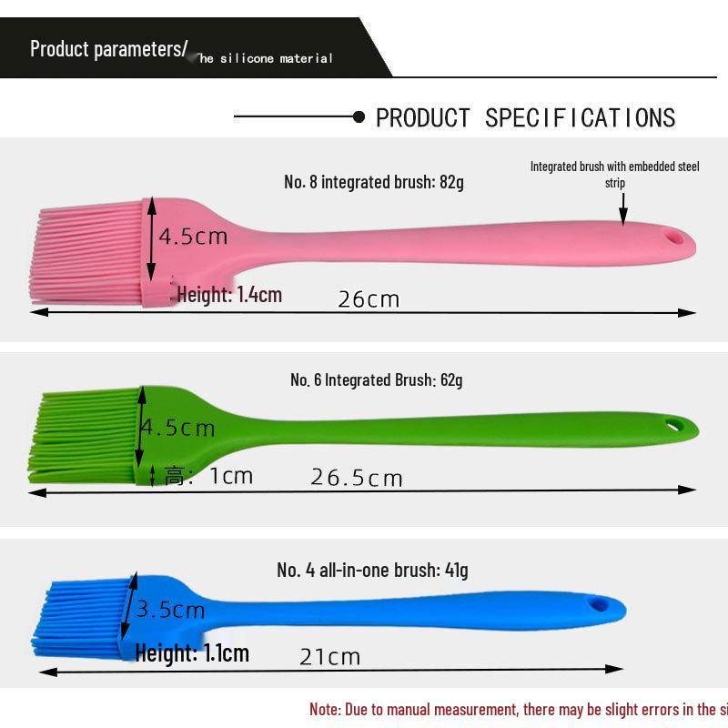 All-In-One Semi-Transparent Silicone BBQ & Baking Brush Tool