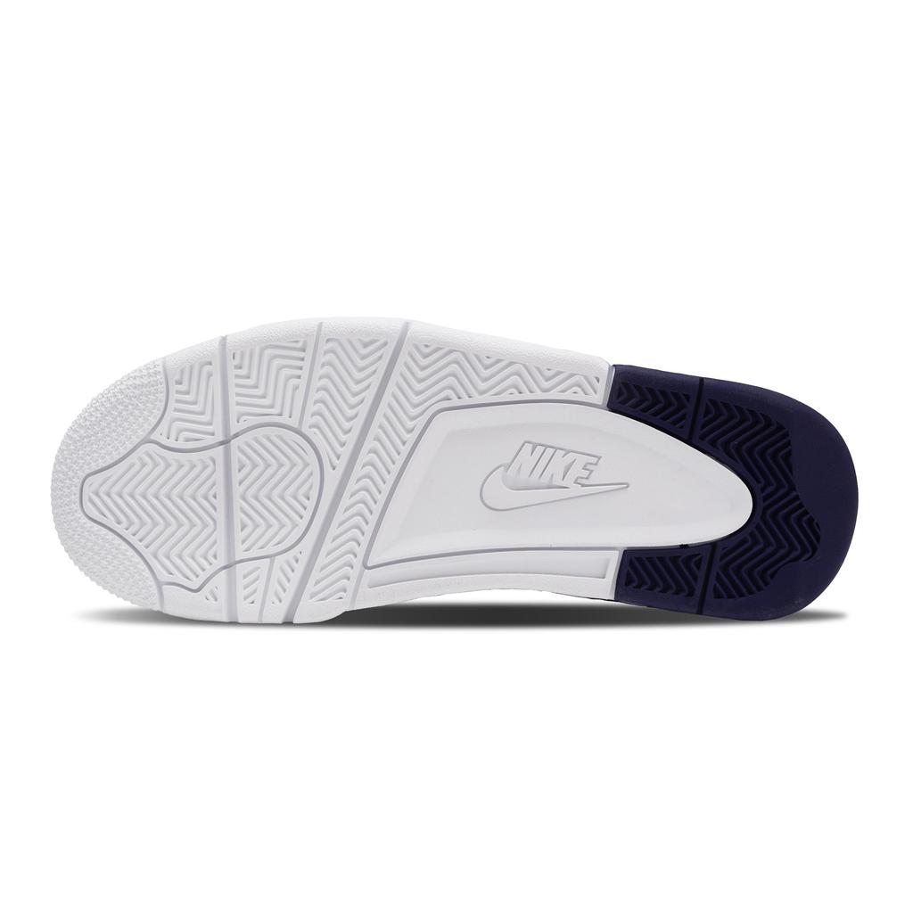 Nike Flight Legacy Star Floral Slip Resistant Coverage Support Mid Top Vintage Basketball Shoes Men's Light Blue BQ4212-102(Team365-)