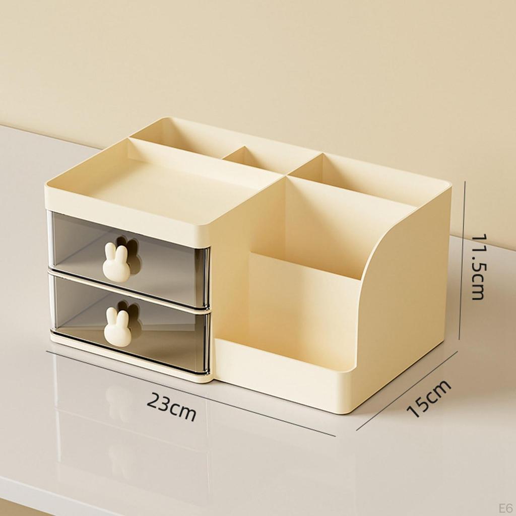 Stolní organizéry Úložné stojany Příslušenství Kosmetický velkokapacitní přihrádkový stůl