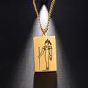 Gold Plated 15 Egyptian God Talisman Pendant Men Women Necklace Egypt God of Magic Wisdom Thoth Ibis-head Amulet Jewelry Gifts