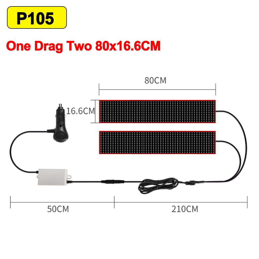 Devil's Eye Truck Windshield Remote ControlMatrix Pixel Panel Animation Display Smart Scrolling Message Eye Soft LED Sign Board