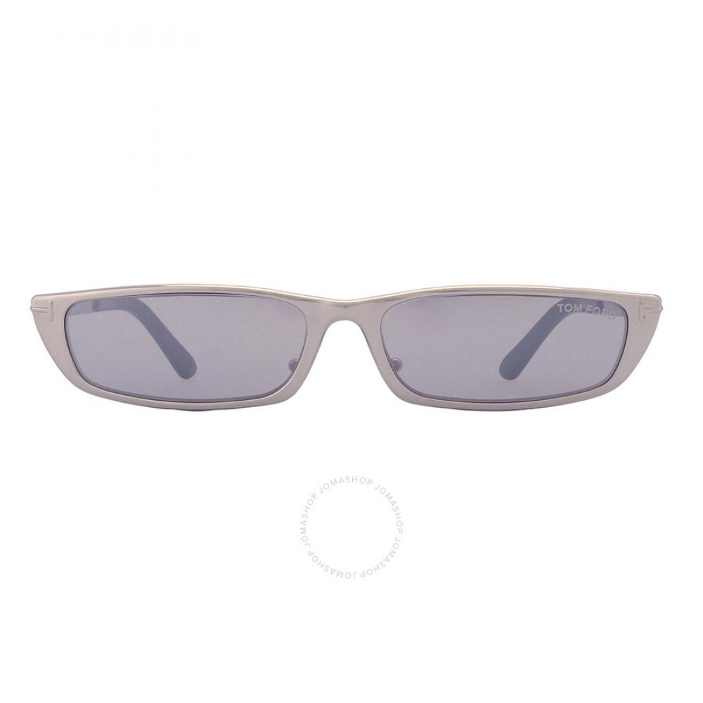 

Прямоугольные солнцезащитные очки унисекс Tom Ford Everett Smoke Mirror FT1059 16C 59
