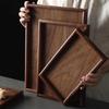 Black Walnut Wood Rectangular Serving Tray