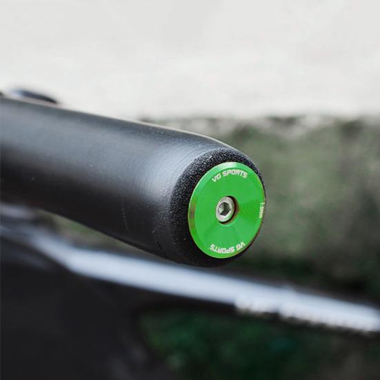 1 Pair High Strength Simple Installation Wear-resistant Handlebar Stopper Bicycle Grip Bar Plug End Hat Bike Accessories