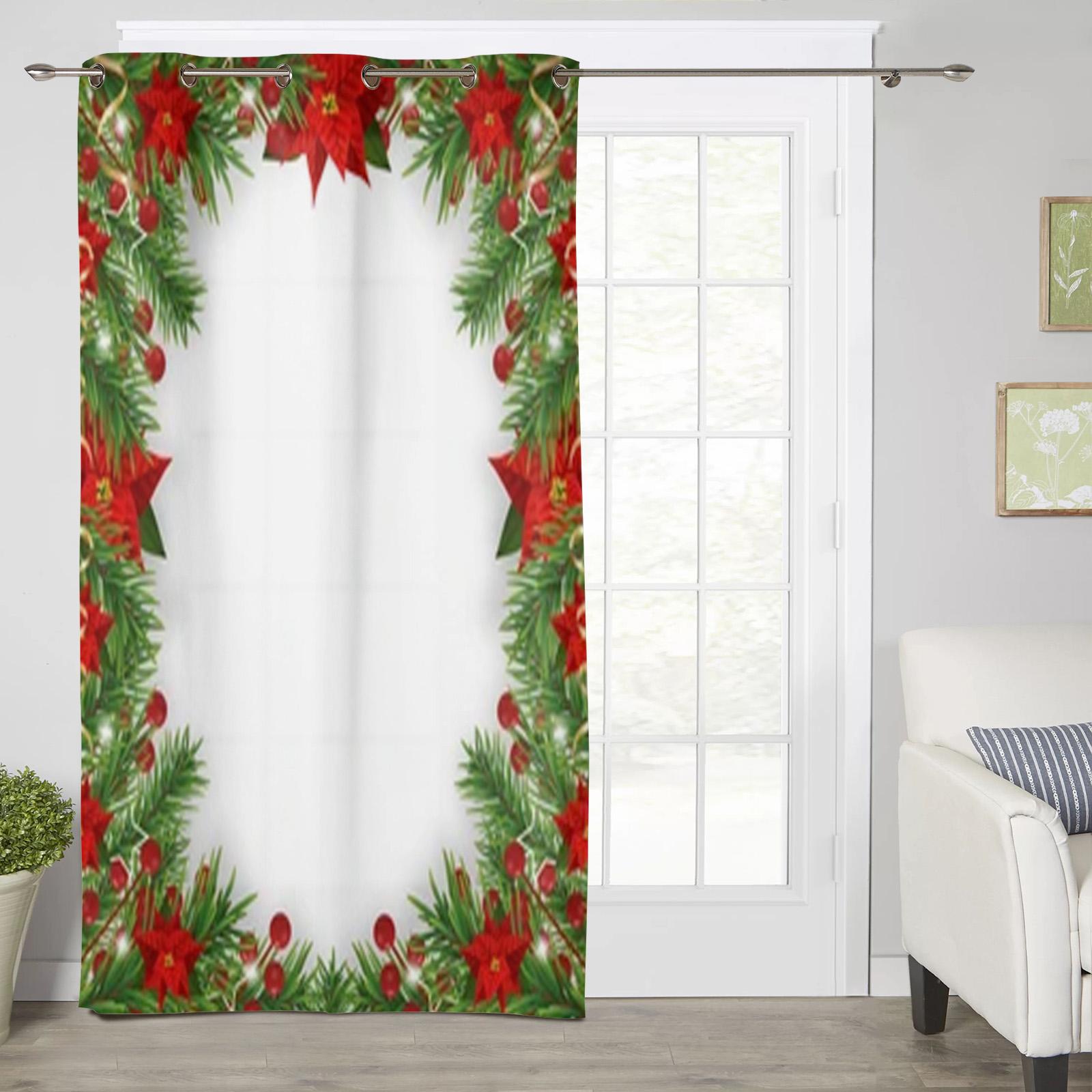 

Весенние акварельные листья эвкалипта, оконные шторы для гостиной, роскошные занавески для спальни, кухонные шторы, шторы 135W x 60H(cm) x1