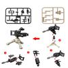 WW2 Military Scene Accessories Building Blocks Machine Gun Rifle Robot Wolf UAV MOC Bricks Toy