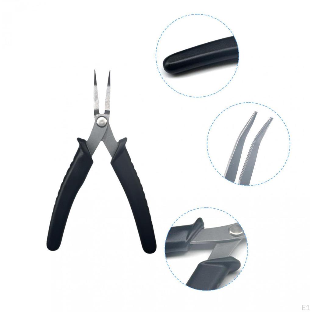Badminton Stringing Pliers Made of Metal, Racket String Tensioning Pliers, Nose Curved Tip,
