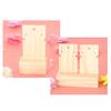 Natural Wooden Earring Holder Stand Jewelry Organizer Display Storage Rack S