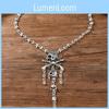 Vintage Pirate Retro Skull Pendant Necklace With Leadfree Alloy For Womens Fashion
