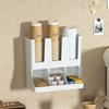 6 Compartments Upright Paper Cup Dispenser Multi-Functional Stackable Cup Organizer Rack Stable Space Saving Bar Cup Storage