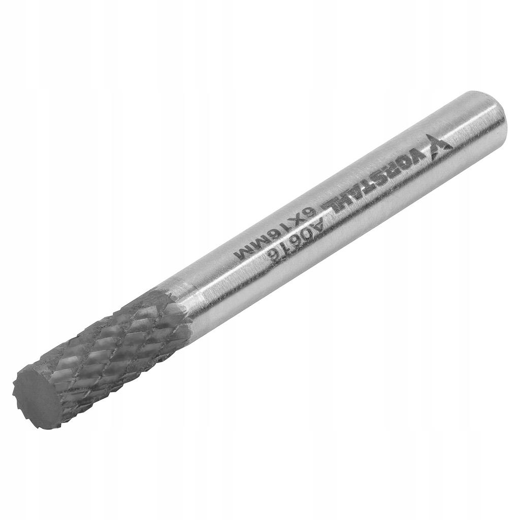 YG8 high-speed carbide milling cutter, cylindrical, precise, 6x16mm, FI 6mm, Vorstahl
