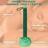 Long-Handled Wormwood Massage Hammer For Lymphatic Drainage Full Body Back Relief Stress Reduction Nylon Material