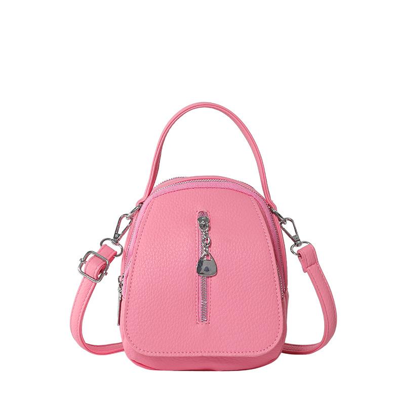 New Fashionable Solid Color Small Bag Women's Simple Shoulder Women's Bag Commuter Casual Messenger Handbag