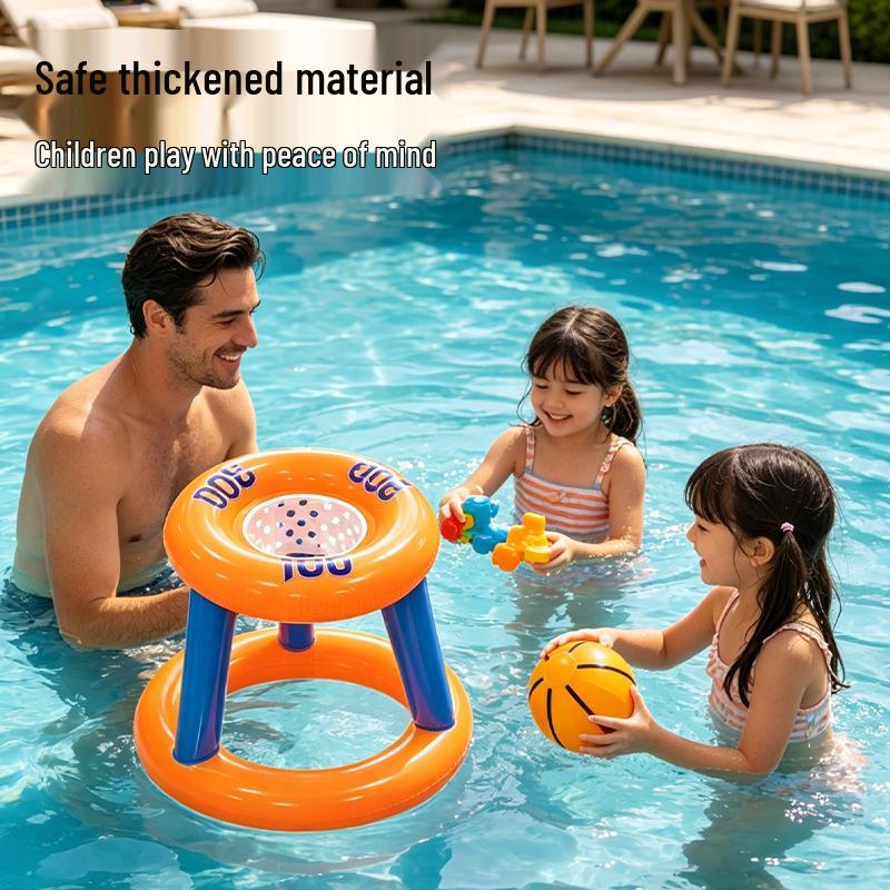 Inflatable Water Basketball Hoop for Kids - Parent-Child Play Toy Set
