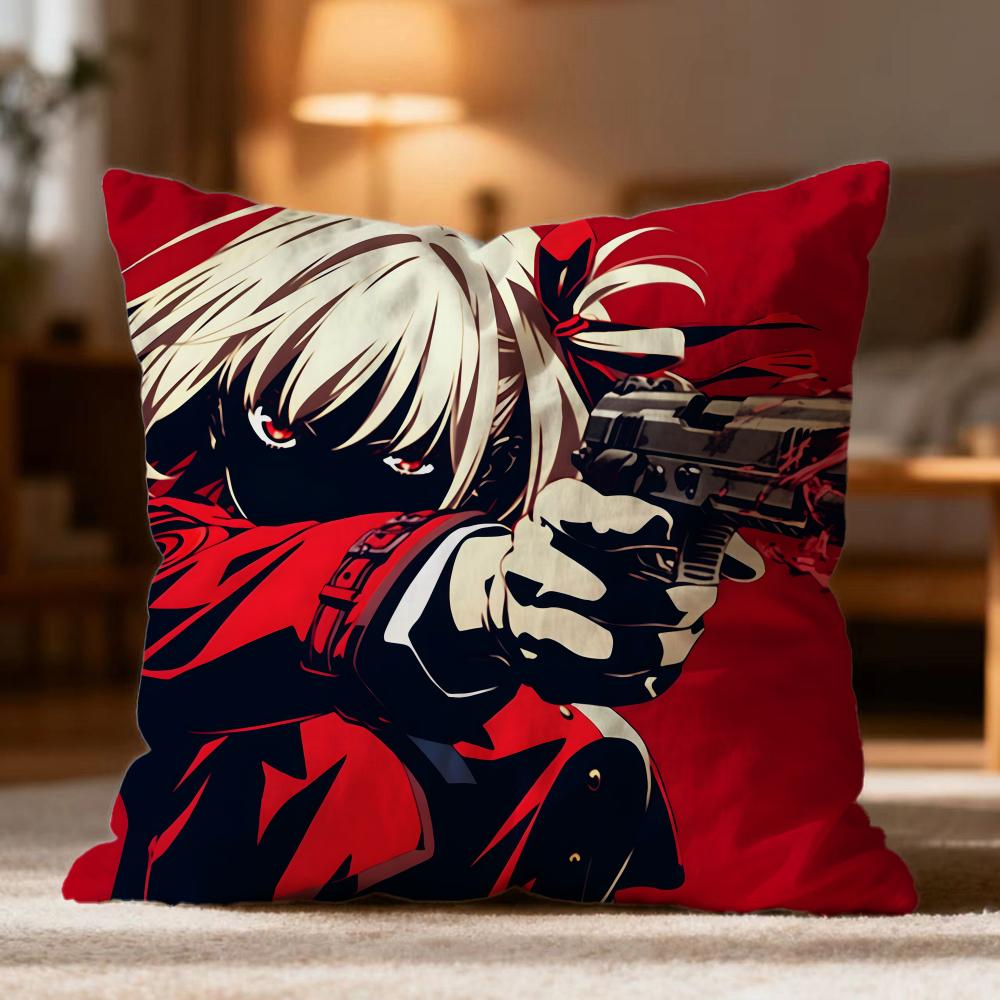 Fashion LLycoris Recoiled Cushion Cover Soft Washable Pillow Case Multi-Scene for Couch Bed Travel Office Use