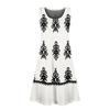 Women's Summer Casual U-shaped Tie Pocket Popular Floral Print Dress