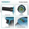Yofidra 350M/S Brushless Electric Turbo Fan Blower 3000W Cordless Jet Snow Leaf Dust Air Blowing Tool for Makita 18V Battery