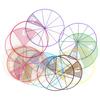 12Pcs Chips Learning Education Circles Toy Numbered Mathematics