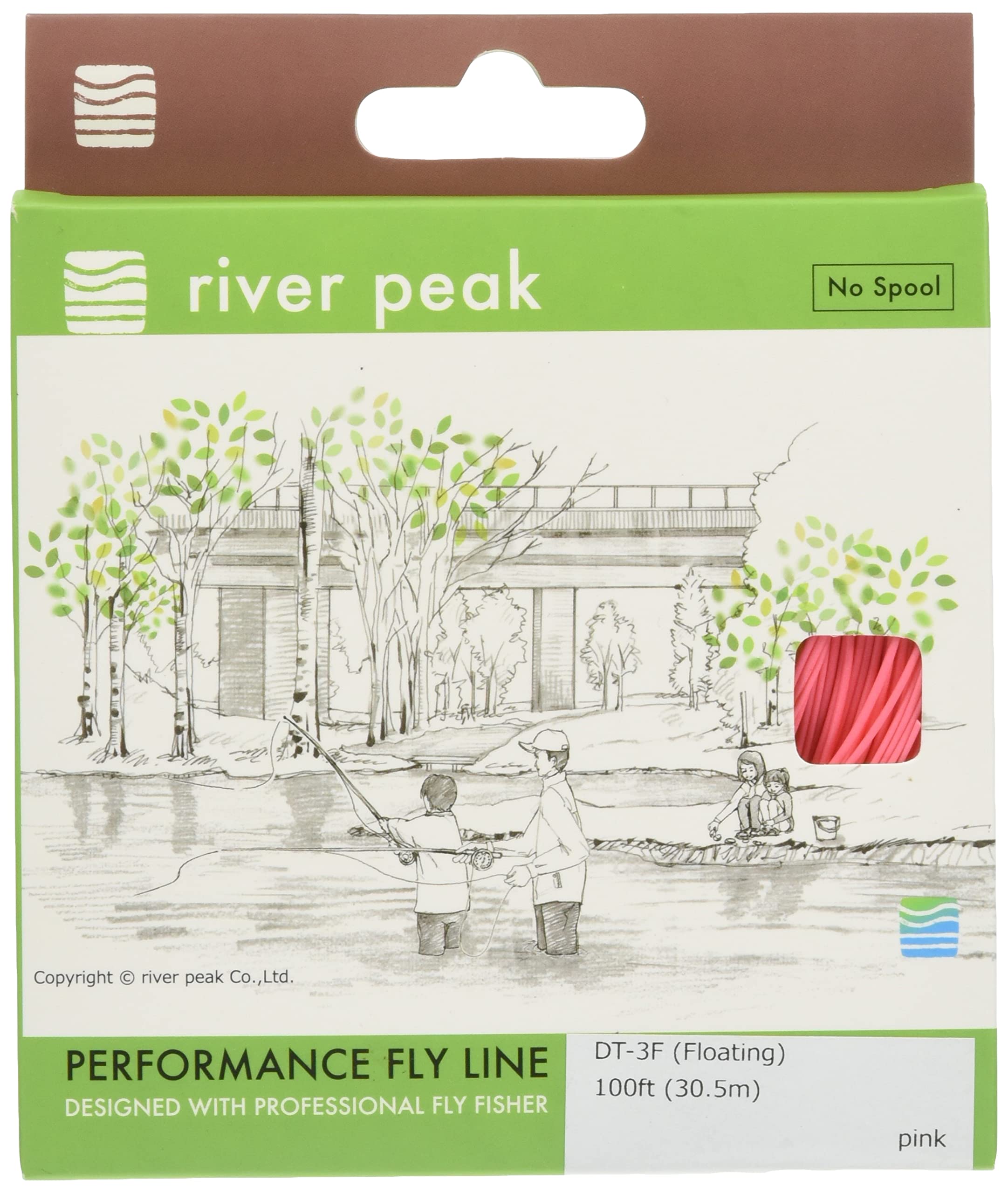 

Fly line DT-3F Double Taper Floating 100FT (30.5m) (Pink)