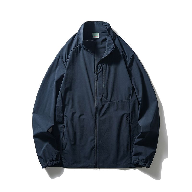Ultra-Thin Breathable Ice Silk Stand Collar Sun Protection Clothing 2024 New Arrival Men Summer Fishing Outwear Export Lightweight Wind Shield