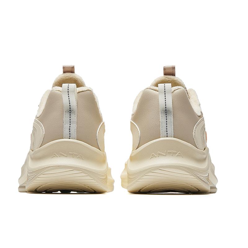 Anta Comfortable Plush Non-Slip Warm Low-Top Casual Running Shoes Women sneaker Brown 922445573-9