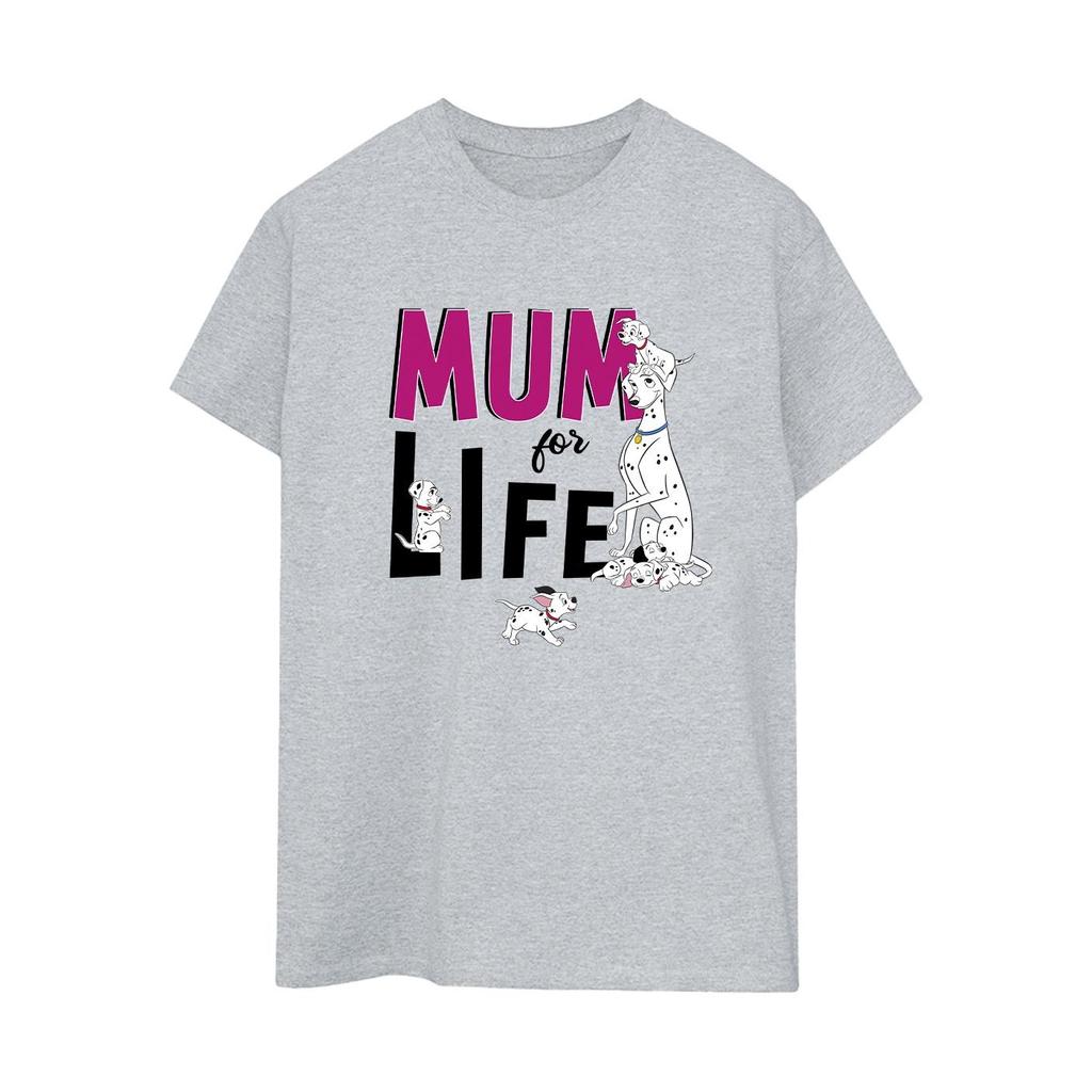 Disney Womens/Ladies 101 Dalmatians Mum For Life Cotton Boyfriend T-Shirt