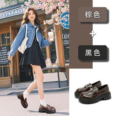 Sheepskin Pad Loafers Women's 2025 Spring New Platform Leather Single Shoes Versatile British Style Small Leather Shoes