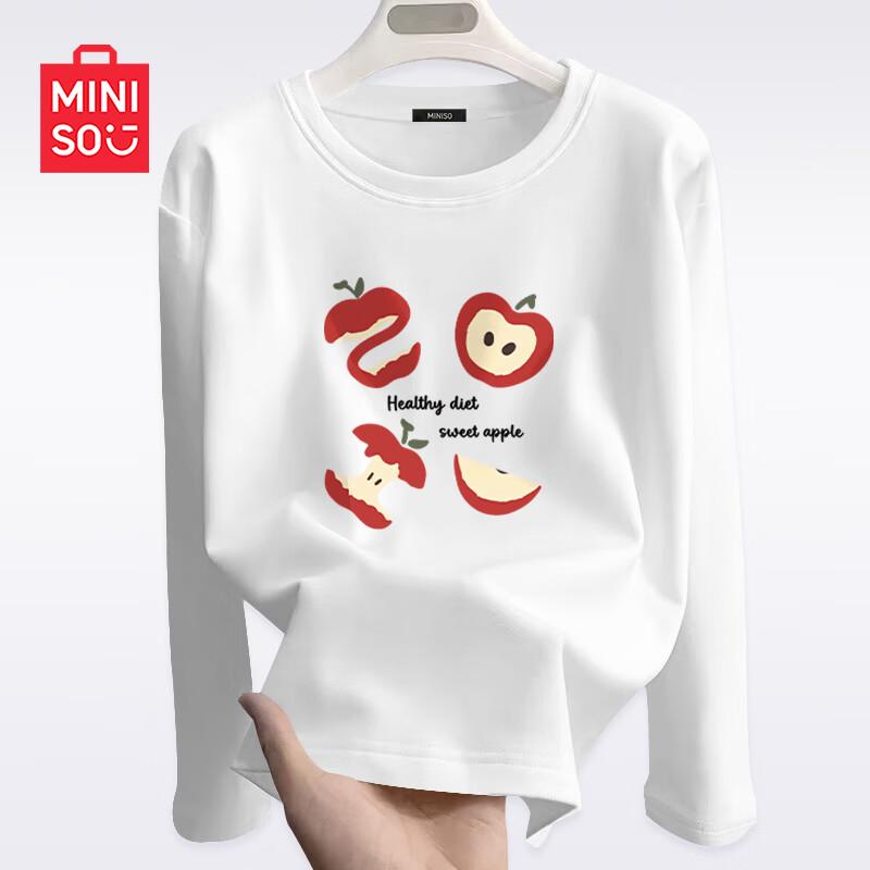 MINISO Women s Pure Cotton Long-Sleeve T-Shirt