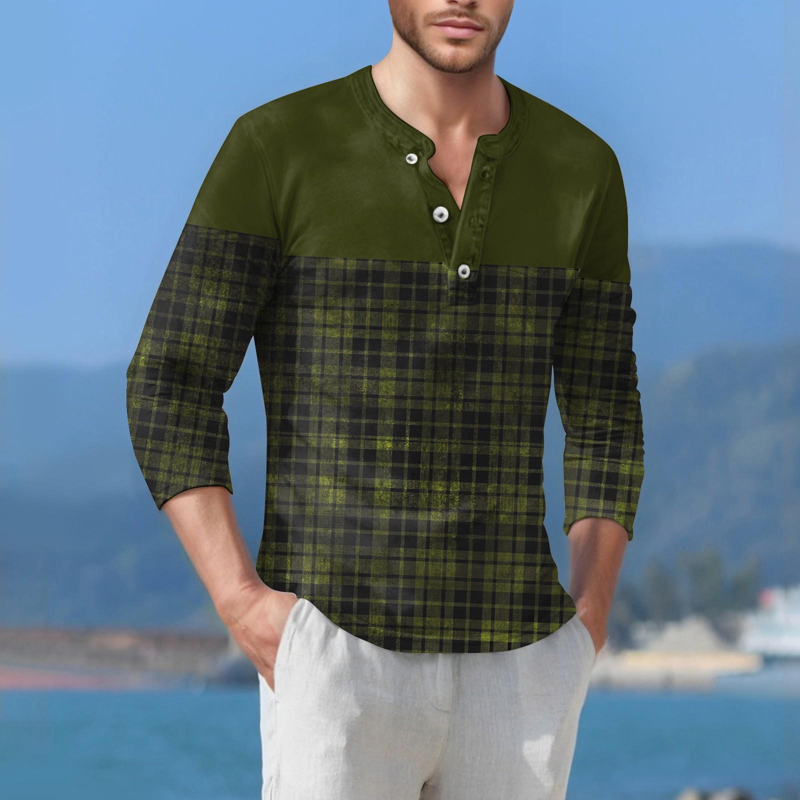 

Мужская футболка уличная повседневная мода с длинными рукавами L армия зеленый